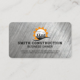 Carte De Visite Chantier de construction Entrepreneur général