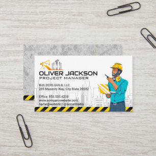 Carte De Visite chantier   Gestionnaire de projets