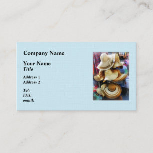 Carte De Visite Chapeaux de paille