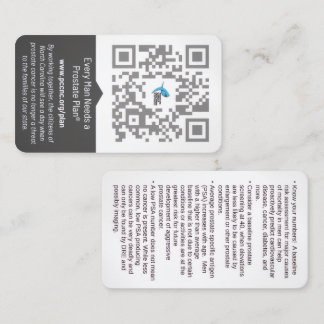 Carte De Visite Chaque homme a besoin d'un plan de prostate®