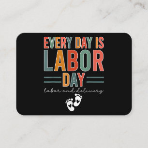 Carte De Visite Chaque Jour Est Fête Du Travail T-shirt Travail Et