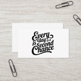Carte De Visite Chaque jour est une chance