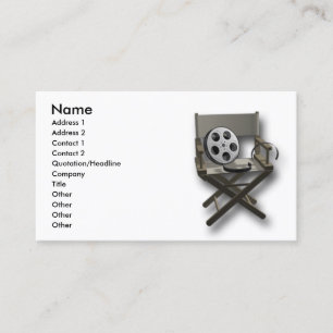 Carte De Visite Chare de cinéaste de film