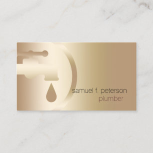 Carte De Visite Chariot de plomberie à fuiter Faucet Home Réparati