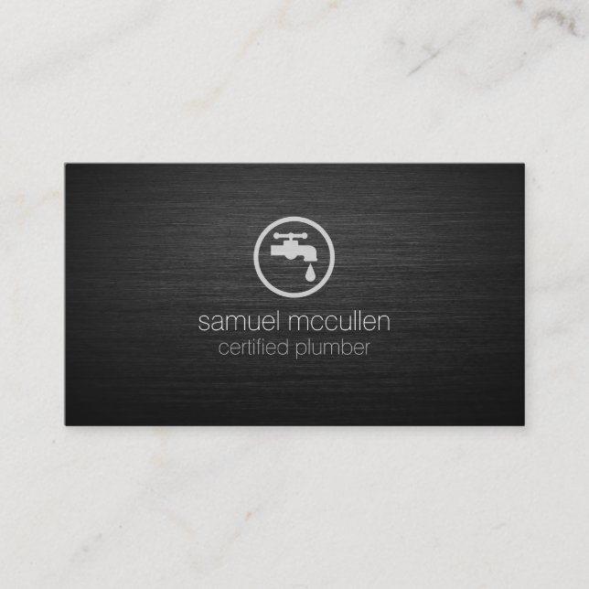 Carte De Visite Chariot de plomberie à fuiter Faucet Home Réparati (Devant)