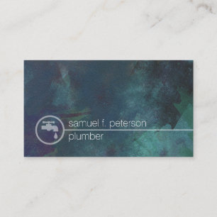 Carte De Visite Chariot de plomberie à fuiter Faucet Home Réparati