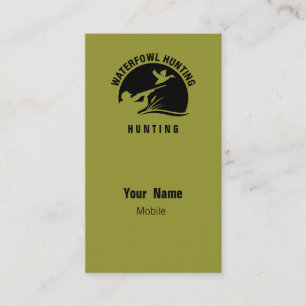 Carte De Visite Chasse d'oiseaux aquatiques