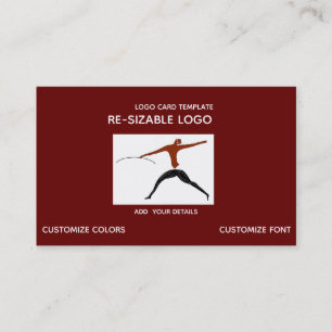 Carte De Visite Chasse Logo Guerrier Chasseur