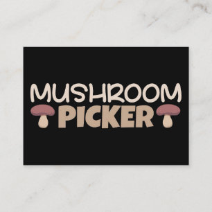Carte De Visite Chasseur de champignons Picker de champignon