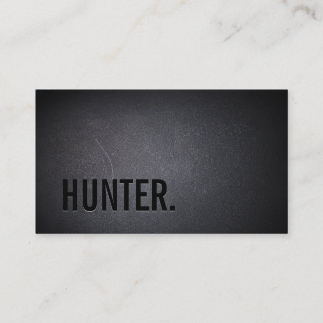 Carte de visite chasseur professionnel Black Out (Devant)