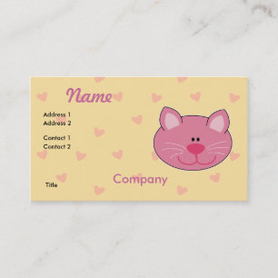 Carte De Visite Chat de Cute