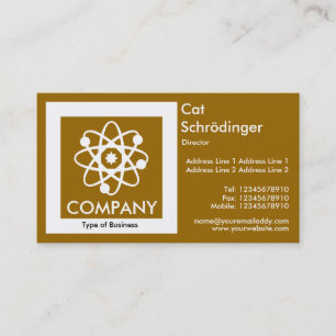 Carte De Visite Chat de Schrödinger - Caramel