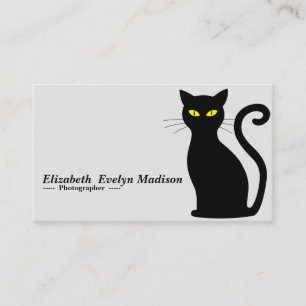 Carte De Visite chat noir 843