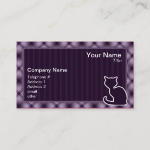 Carte De Visite Chat pourpre