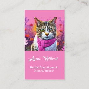 Carte De Visite Chat tigré printanier - Guérisseurs naturels