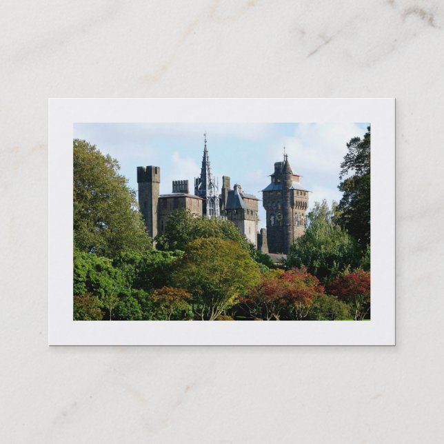 Carte De Visite Château de Cardiff II (Bordé) (Devant)