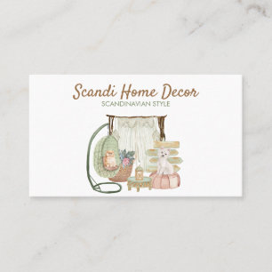Carte De Visite Chateau de déco scandinave Chien nordique Nouvelle