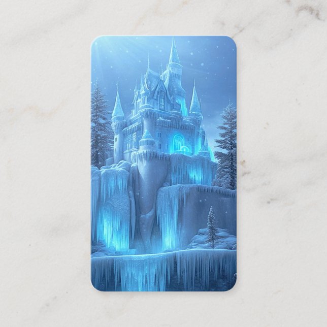 Carte De Visite Château de glace de Frozen Dreams Signet (Devant)
