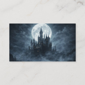 Carte De Visite Château de Pleine Lune Fantastique