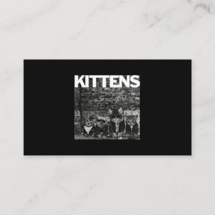 Carte De Visite Chats cool Kittens Meow Punk Rock Band Funny Cat L