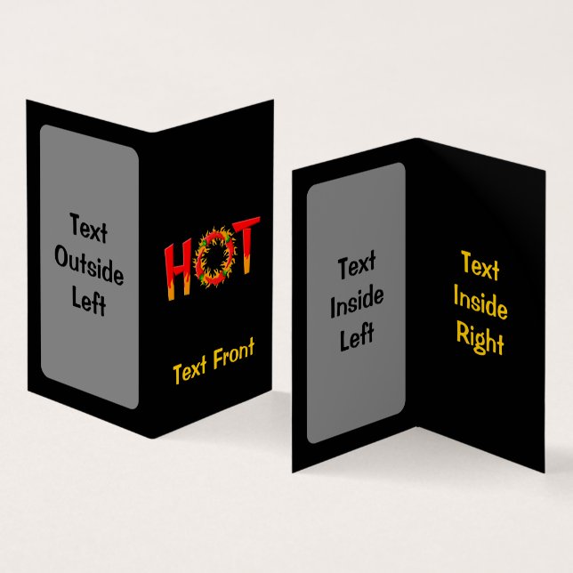 CARTE DE VISITE CHAUD (Intérieur et extérieur)