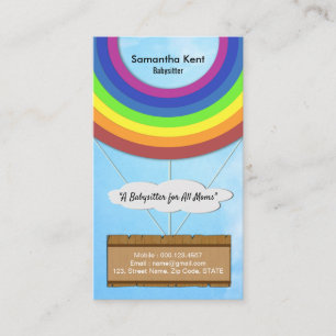 Carte de visite chaud créatif de bonne d'enfants