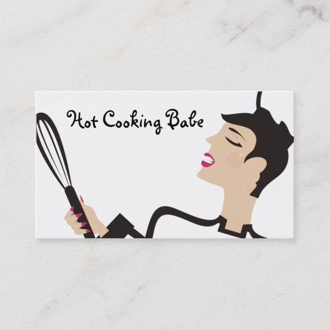 carte de visite chaud de boulanger de chef de (Devant)