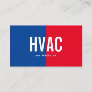Carte De Visite Chauffage & Refroidissement , Climatisation HVAC B