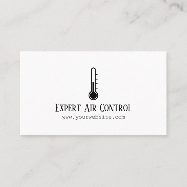 Carte De Visite Chauffage & Refroidissement , Climatisation HVAC B (Devant)
