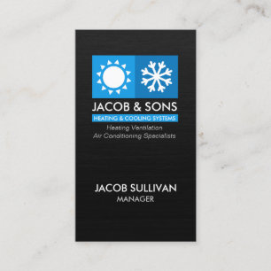 Carte De Visite Chauffage Ventilation Climatisation Refroidissemen
