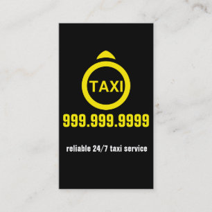 Carte De Visite Chauffeur de taxi Conducteur de taxi Entreprise de