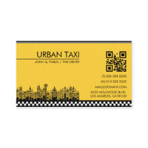 Chauffeur de taxi de code QR moderne