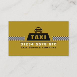 Carte De Visite Chauffeur de taxi moderne et tendance