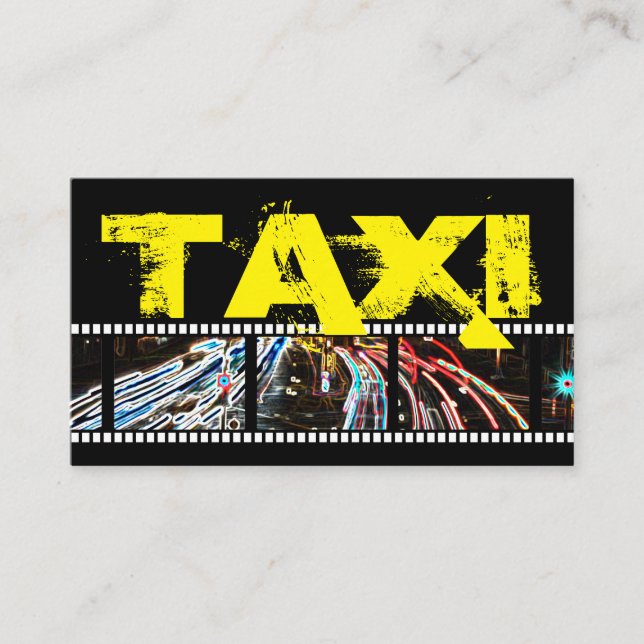 Carte De Visite chauffeur de taxi professionnel chauffeur de taxi  (Devant)