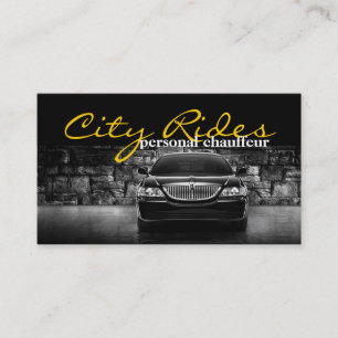 Carte De Visite Chauffeur de voiture de ville Conducteur Entrepris