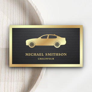 Carte De Visite Chauffeur professionnel de voiture en fibre de car