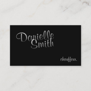 Carte De Visite Chauffeur Stylé pour sa Calligraphie