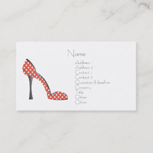 Carte De Visite Chaussure de coccinelle