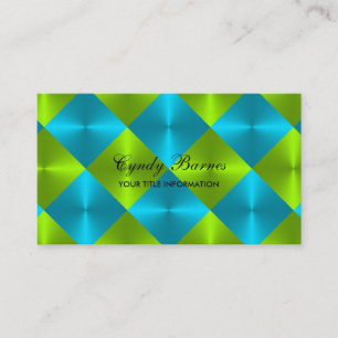 Carte De Visite Chaux turquoise Revêtement métallique Carreaux de 