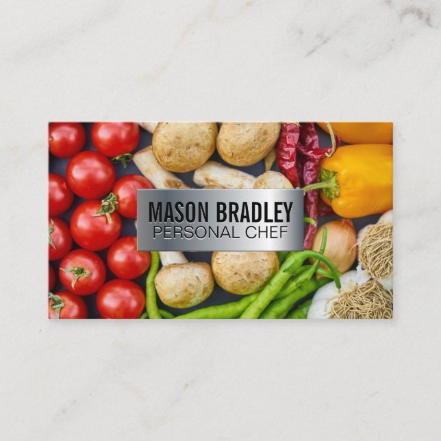 Carte De Visite Chef | Arts culinaires | Produire des légumes (Devant)