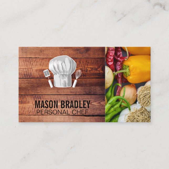 Carte De Visite Chef | Arts culinaires | Produire des légumes (Devant)