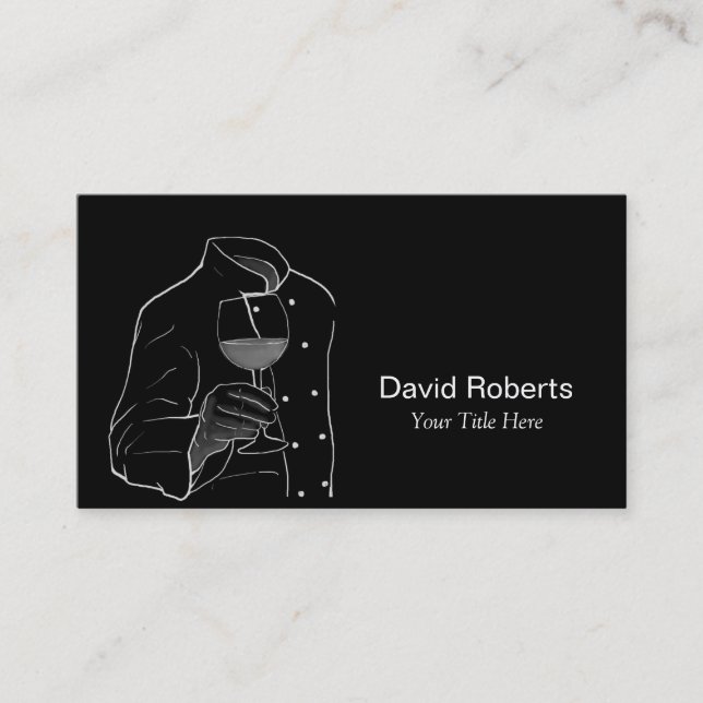 Carte De Visite Chef avec un professionnel de approvisionnement (Devant)