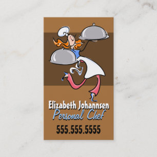 Carte De Visite Chef.Catering.Meal personnel Delivery.Service