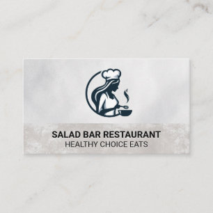 Carte De Visite Chef cuisine sur poêle