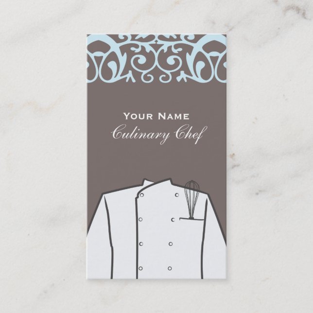 Carte De Visite Chef Cuisinier Personnel Entreprise De Restauratio (Devant)