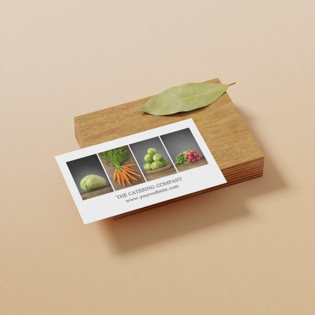 Carte De Visite Chef de l'entraîneur en nutrition blanche et éléga (Créateur téléchargé)