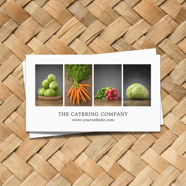 Carte De Visite Chef de l'entraîneur en nutrition blanche et éléga (Créateur téléchargé)