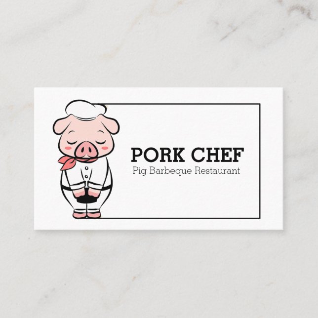 Carte De Visite Chef de porc (Devant)