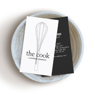 Carte De Visite Chef et Baker Whisk