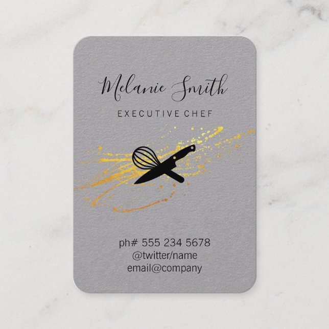 Carte De Visite Chef exécutif (Devant)